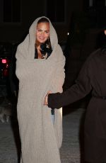 CHRISSY TEIGEN and John Legend Night Out in New York 01/22/2024