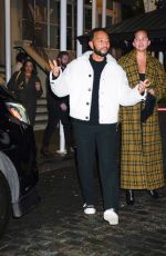 CHRISSY TEIGEN and John Legend on a Dinner Date in New York 01/25/2024