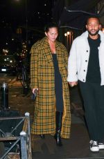 CHRISSY TEIGEN and John Legend on a Dinner Date in New York 01/25/2024