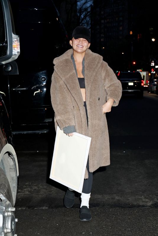 CHRISSY TEIGEN Heading to Airport in New York 01/26/2024