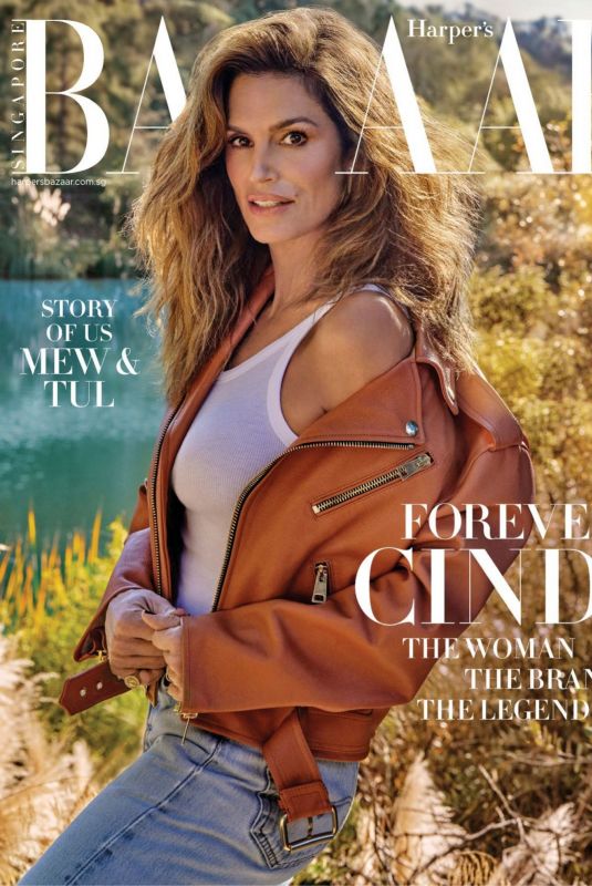 CINDY CRAWFORD in Harper’s Bazaar Singapore, January 2024
