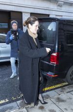 CLAIRE FOY Arrives at BBC Radio 2 in London 01/22/2024