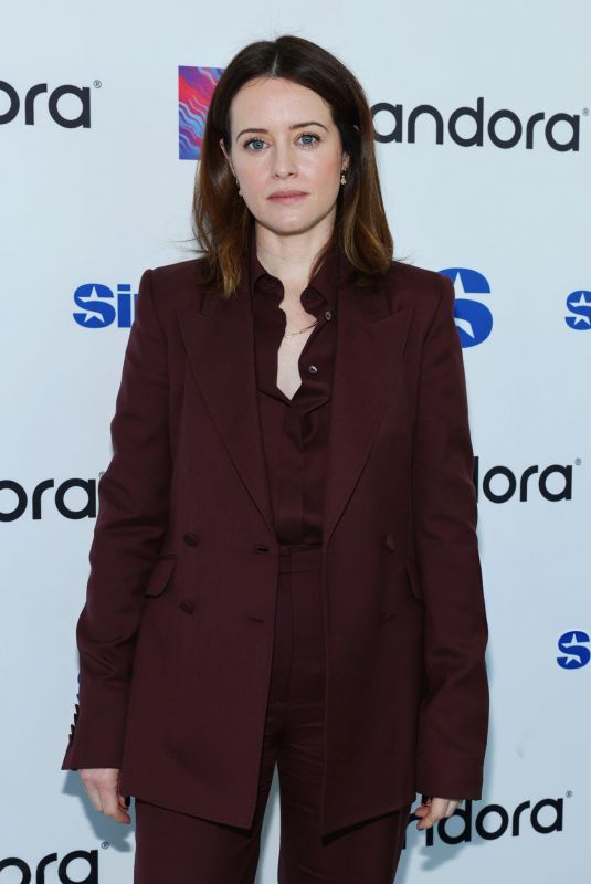 CLAIRE FOY at Jess Cagle Show with Julia Cunningham at SiriusXM Studios in Los Angeles 01/09/2024