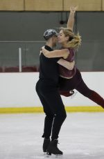 CLAIRE SWEENEY Training for Upcoming Series of Dancing On Ice in London 01/02/2023