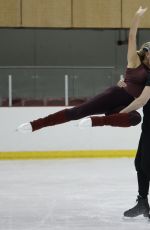 CLAIRE SWEENEY Training for Upcoming Series of Dancing On Ice in London 01/02/2023