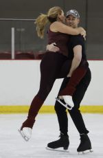 CLAIRE SWEENEY Training for Upcoming Series of Dancing On Ice in London 01/02/2023