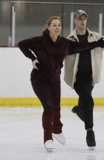 CLAIRE SWEENEY Training for Upcoming Series of Dancing On Ice in London 01/02/2023
