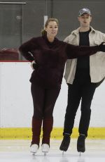 CLAIRE SWEENEY Training for Upcoming Series of Dancing On Ice in London 01/02/2023