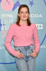 CLEMENCE DARGENT at Nous Les Leroy Screening at 27th Alpe d Huez Film Festival 01/16/2024