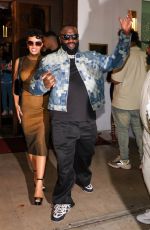 CRISTINA MACKEY Leaves Papi Steak Restaurant in Miami Beach 01/20/2024