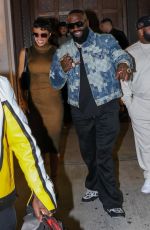 CRISTINA MACKEY Leaves Papi Steak Restaurant in Miami Beach 01/20/2024
