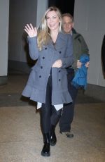 CRYSTAL HEFNER Arrives at CBS Mornings TV Show in New York 01/23/2024