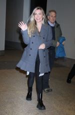 CRYSTAL HEFNER Arrives at CBS Mornings TV Show in New York 01/23/2024