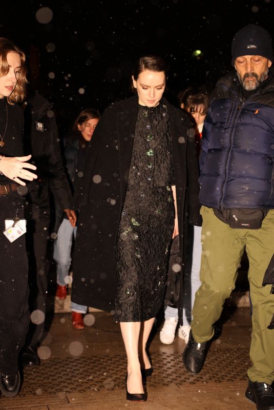 DAISY RIDLEY Heading to Sometimes I Think About Dying Premiere in Paris 01/08/2024