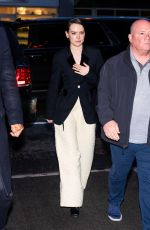 DAISY RIDLEY Out in Manhattan in New York 01/26/2024