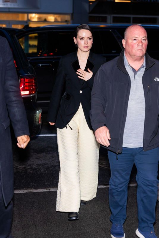 DAISY RIDLEY Out in Manhattan in New York 01/26/2024