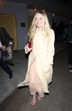 DAKOTA FANNING Leaves HBO Golden Globes Afterparty in Los Angeles 01/07/2024