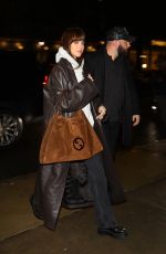 DAKOTA JOHNSON Arrives at Her Hotel After SNL Rehearsals in New York 01/25/2024