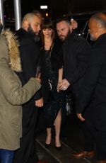 DAKOTA JOHNSON Arrives at SNL Afterparty at Zuma in New York 01/27/2024