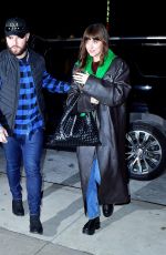 DAKOTA JOHNSON Arrives Back at Her Hotel in New York 01/22/2024