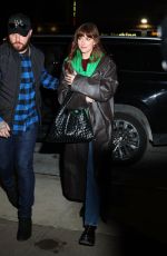 DAKOTA JOHNSON Arrives Back at Her Hotel in New York 01/22/2024