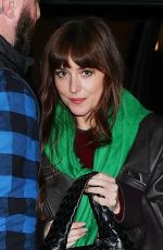 DAKOTA JOHNSON Arrives Back at Her Hotel in New York 01/22/2024