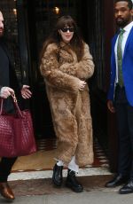 DAKOTA JOHNSON Heading to SNL Studios in New York 01/27/2024