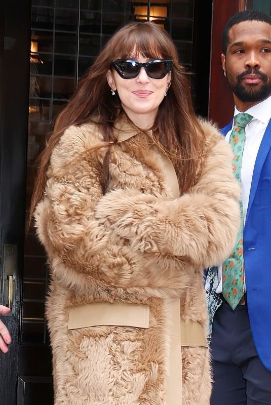 DAKOTA JOHNSON Heading to SNL Studios in New York 01/27/2024