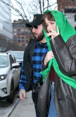 DAKOTA JOHNSON Leaves Her Hotel in New York 01/22/2024