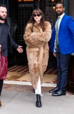 DAKOTA JOHNSON Leaves Her Hotel in New York 01/27/2024