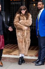 DAKOTA JOHNSON Leaves Her Hotel in New York 01/27/2024