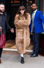DAKOTA JOHNSON Leaves Her Hotel in New York 01/27/2024