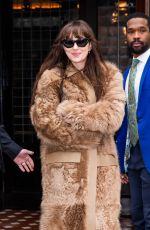 DAKOTA JOHNSON Leaves Her Hotel in New York 01/27/2024