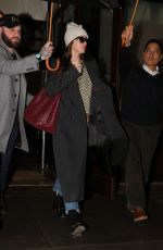 DAKOTA JOHNSON Leaves Her Tribeca Hotel in New York 01/26/2024