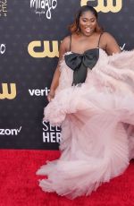 DANIELLE BROOKS at 2024 Critics Choice Awards in Santa Monica 01/14/2024