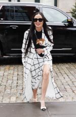 DEMI MOORE Leaves Drew Barrymore Show in New York 01/23/2024