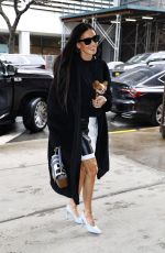 DEMI MOORE Out with Her Small Puppy in New York 01/23/2024