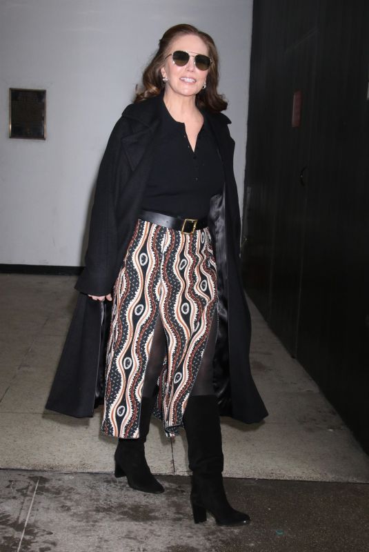 DIANE LANE Arrives at Drew Barrymore Show in New York 01/23/2024