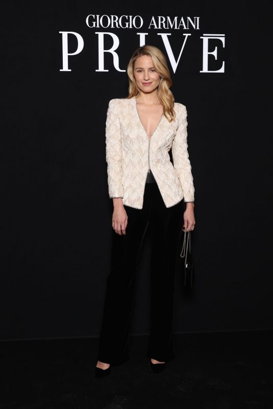 DIANNA AGRON at Giorgio Armani Spring/summer 2024 Show in Paris 01/23/2024