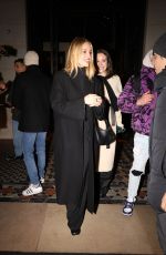 DIANNA AGRON Out for Dinner with a Friend at Costes in Paris 01/21/2024