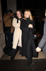 DIANNA AGRON Out for Dinner with a Friend at Costes in Paris 01/21/2024