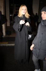DIANNA AGRON Out for Dinner with a Friend at Costes in Paris 01/21/2024