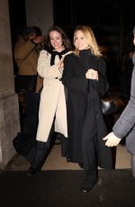 DIANNA AGRON Out for Dinner with a Friend at Costes in Paris 01/21/2024