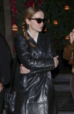 DOVE CAMERON Out for Dinner with Friends in West Hollywood 01/25/2024
