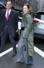 DREW BARRYMORE Arrives at CBS Studios in New York 01/09/2024