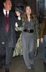 DREW BARRYMORE Arrives at CBS Studios in New York 01/09/2024