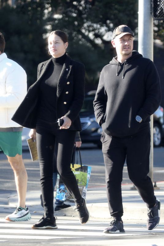DRIANA LIMA and Andre Lemmers Out in Los Angeles 01/16/2024