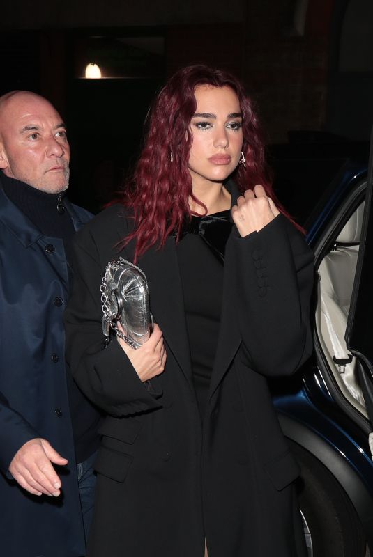 DUA LIPA Arrives at Argylle Premiere Afterparty in London 01/24/2024