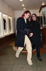 DUA LIPA Arrives at Callum Turner