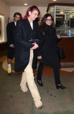 DUA LIPA Arrives at Callum Turner